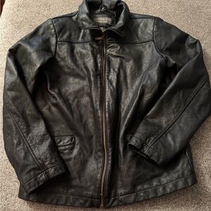 Copper Key Girls Juniors Black Leather Bomber Motorcycle Jacket